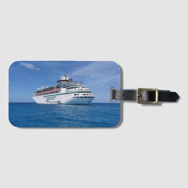 Cruise Ship Luggage Tag (Front Horizontal)