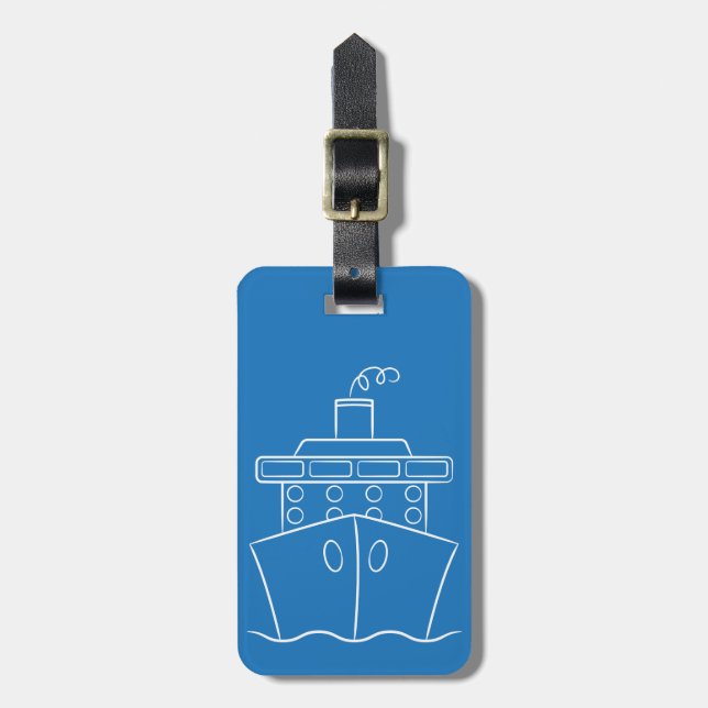 Cruise ship luggage tag (Front Vertical)