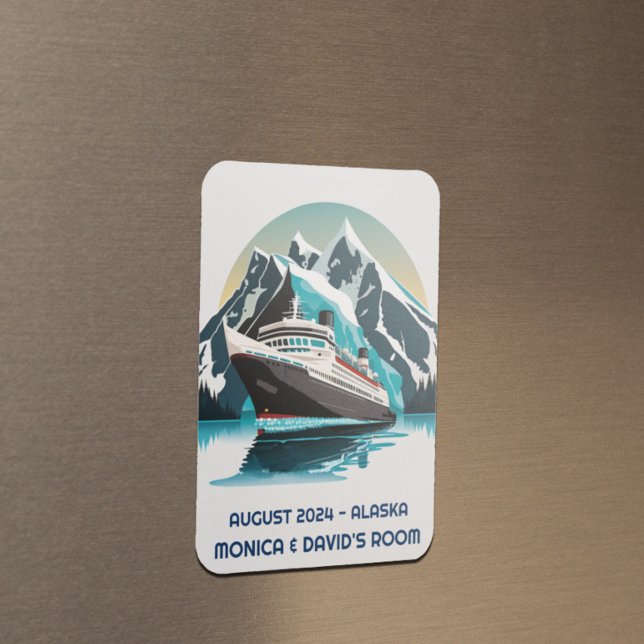 Cruise Ship Ocean  Alaska mountain  Magnet (Creator Uploaded)