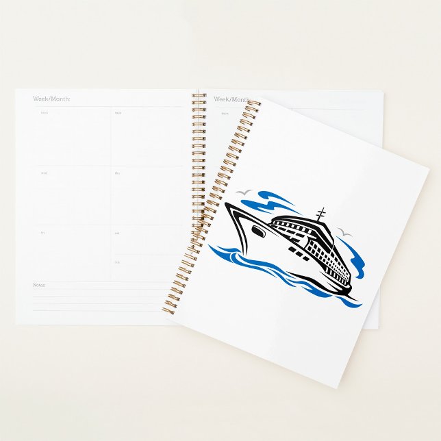 Cruise Ship on Ocean Waves Nautical Travel Planner (Creator Uploaded)
