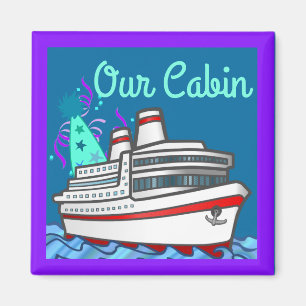 Cruise Ship Party Hat Stateroom Door Marker Magnet