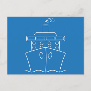 Cruise ship postcard