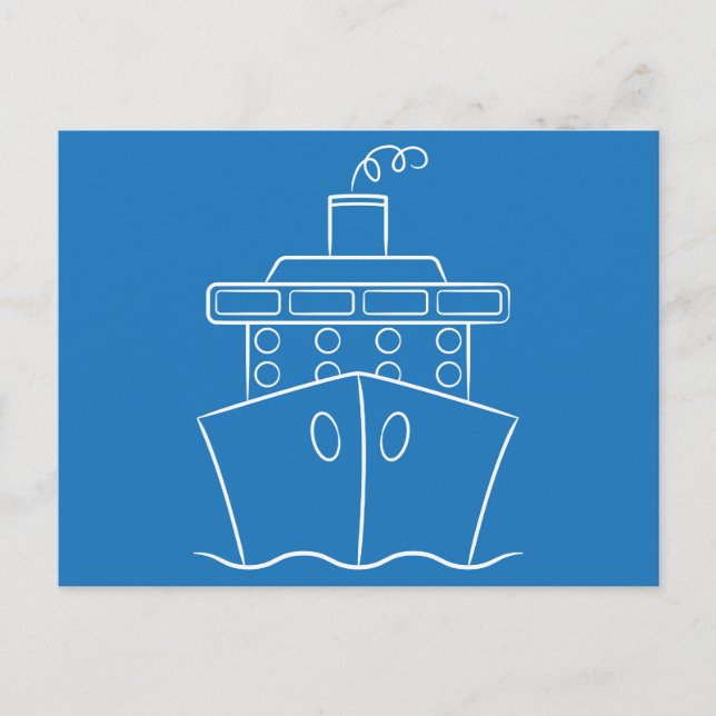 Cruise ship postcard (Front)