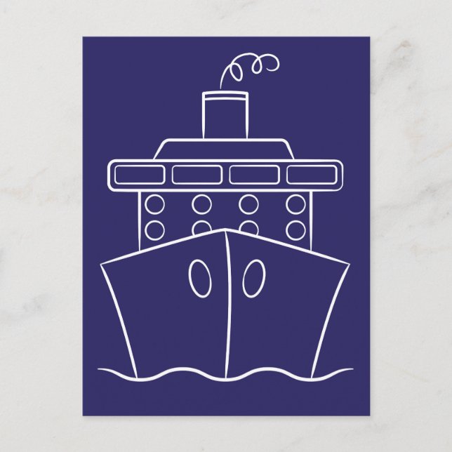 Cruise ship postcard (Front)