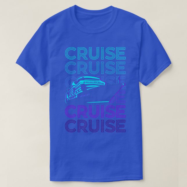 Cruise Ship Retro Gift T-Shirt (Design Front)
