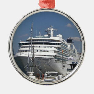 Cruise Ship Seabourn Odyssey Metal Tree Decoration