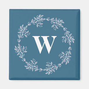 Cruise Ship Stateroom Cabin Door Monogram Blue Magnet