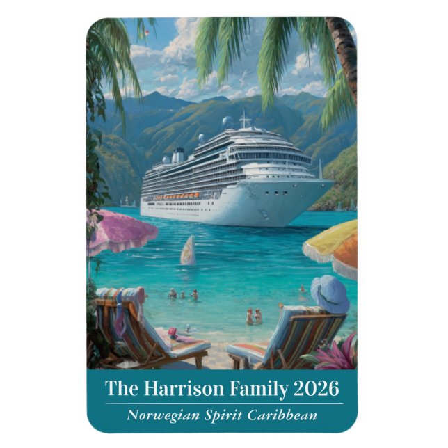 Cruise Ship Stateroom Magnet (Vertical)