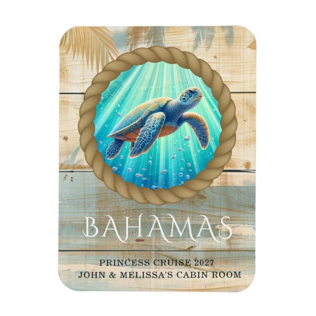 Cruise Ship Stateroom Magnet (Vertical)