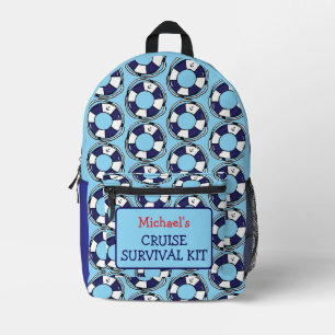 Cruise Ship Survival Kit Funny Cruising Printed Backpack