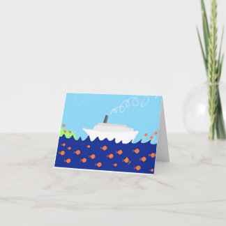 Cruise Ship Thank You Card
