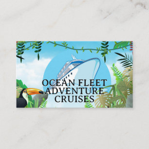 Cruise Ship   Tropical Jungle Business Card