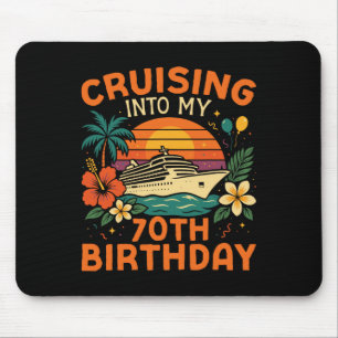Cruise Ship Vacation 70th Birthday Cruising Into M Mouse Mat