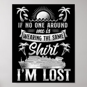 Cruise Ship Vacation Friends Buddies Family Vintag Poster