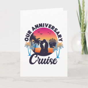 Cruise Ship Vacation Husnd Wife Marriage Anniversa Card