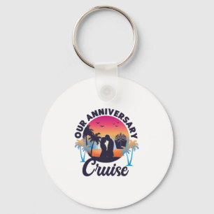 Cruise Ship Vacation Husnd Wife Marriage Anniversa Key Ring