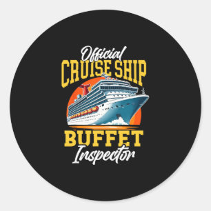 Cruise Ship Vacation Official Cruise Ship Buffet I Classic Round Sticker