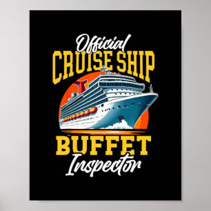 Cruise Ship Vacation Official Cruise Ship Buffet I Poster