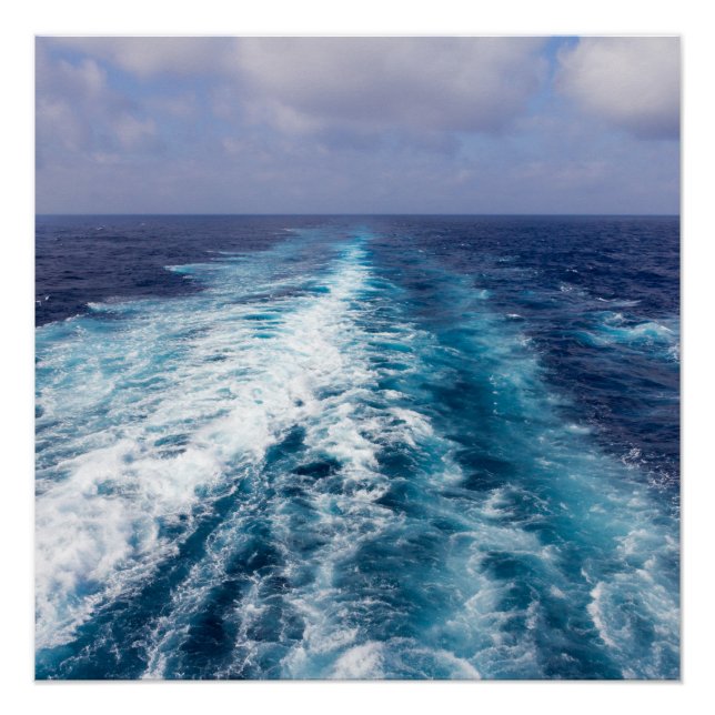 Cruise ship wake poster (Front)