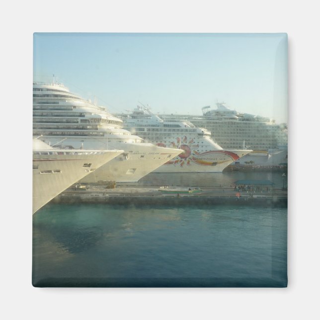 Cruise Ships at Sunrise Magnet (Front)