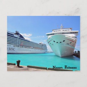 Cruise Ships in the Port Postcard