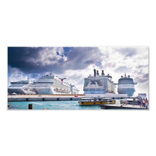 Cruise Ships Photo Print (Front)