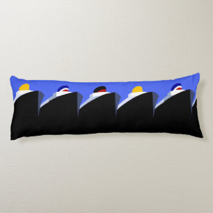 Cruise Ships Vintage Poster Ocean Liner Body Cushion