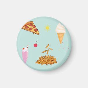 Cruise Snacks Pattern Magnet