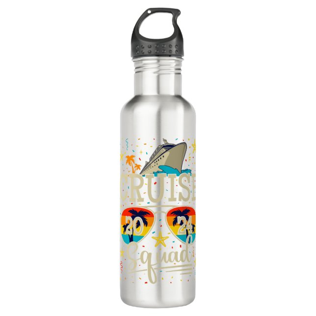 Cruise Squad 2024 Cruising Vacation 710 Ml Water Bottle (Front)