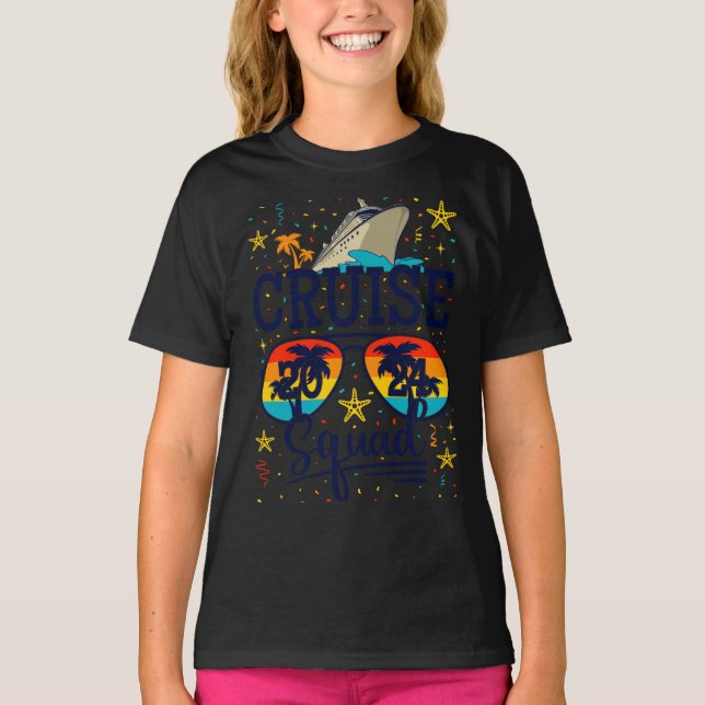 Cruise Squad 2024 Cruising Vacation Girl T-Shirt (Front)