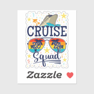 Cruise Squad 2024 Cruising Vacation Vinyl