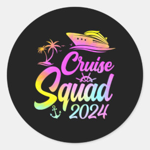 Cruise Squad 2024 Family Vacation Family Classic Round Sticker