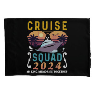 Cruise Squad 2024 Family Vacation Matching Group Pillowcase