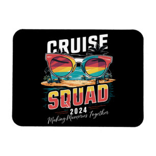 Cruise Squad 2024 Summer Vacation Matching Family  Magnet