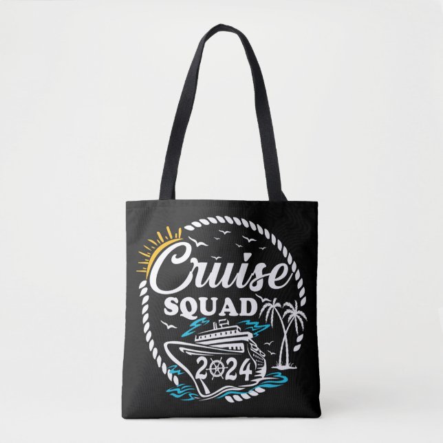 Cruise Squad 2024 Summer Vacation Matching Family Tote Bag (Front)