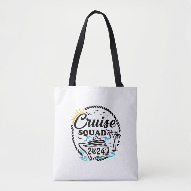Cruise Squad 2024 Summer Vacation Matching Family Tote Bag (Front)