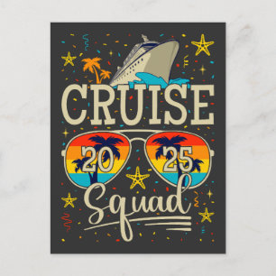Cruise Squad 2025 Cruising Vacation Postcard