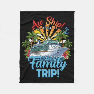 Cruise Squad 2025 Family Cruise 2025 Couple Outfit Fleece Blanket