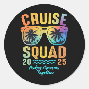 Cruise Squad 2025 Family Cruise Vacation Trip Grou Classic Round Sticker