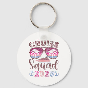 Cruise Squad 2025 Family Friends Vacation Matching Key Ring