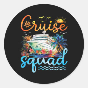 Cruise Squad 2025 Family Group Matching Cruise Vac Classic Round Sticker