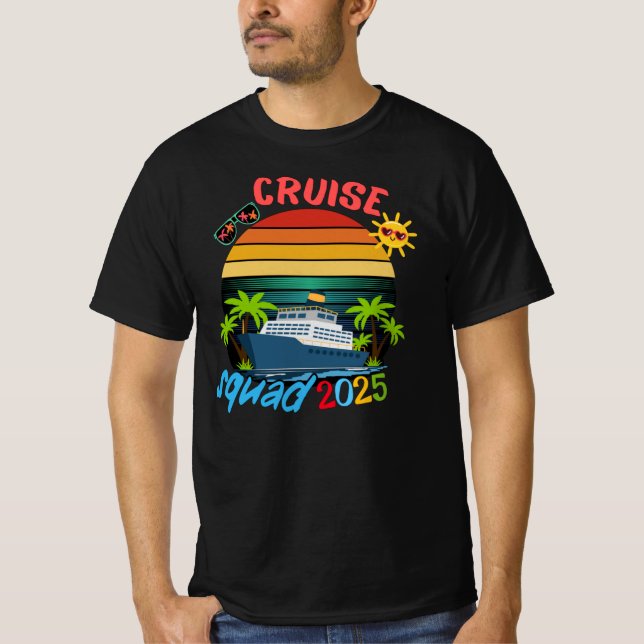 Cruise Squad 2025 Family Group Matching Summer  T-Shirt (Front)