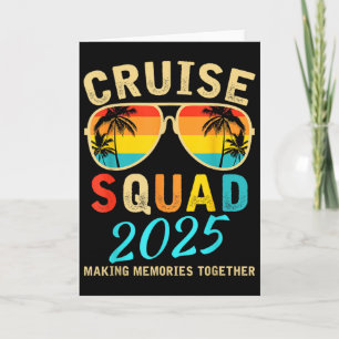 Cruise Squad 2025 Family Group Matching Summer Vac Card