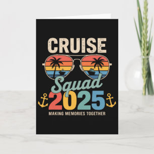 Cruise Squad 2025 Family Group Matching Summer Vac Card