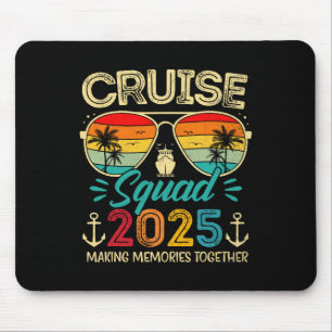 Cruise Squad 2025 Family Group Matching Summer Vac Mouse Mat