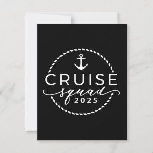Cruise Squad 2025 Family Matching Outfit Summer Holiday Card