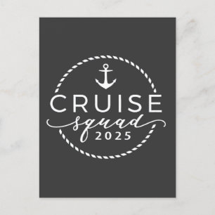 Cruise Squad 2025 Family Matching Outfit Summer Holiday Postcard