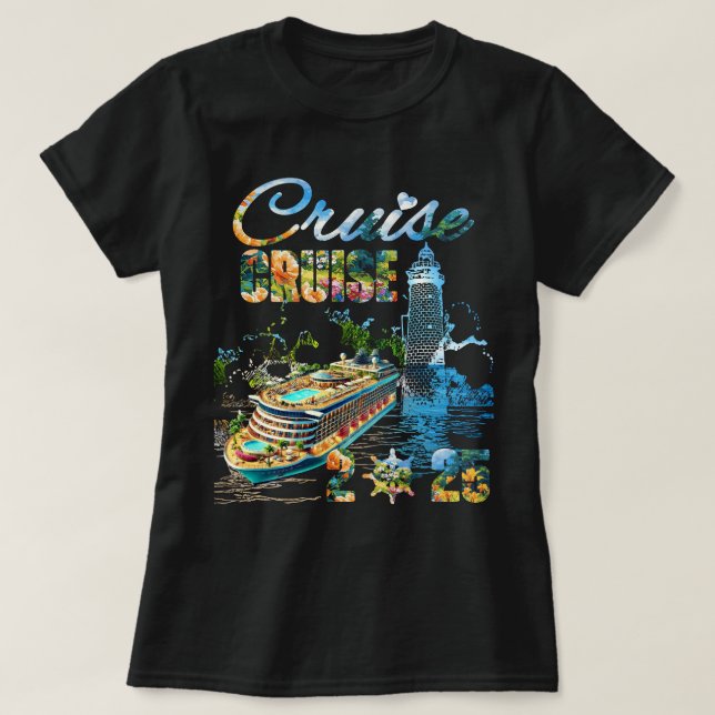 Cruise Squad 2025 Family Vacation T-Shirt (Design Front)