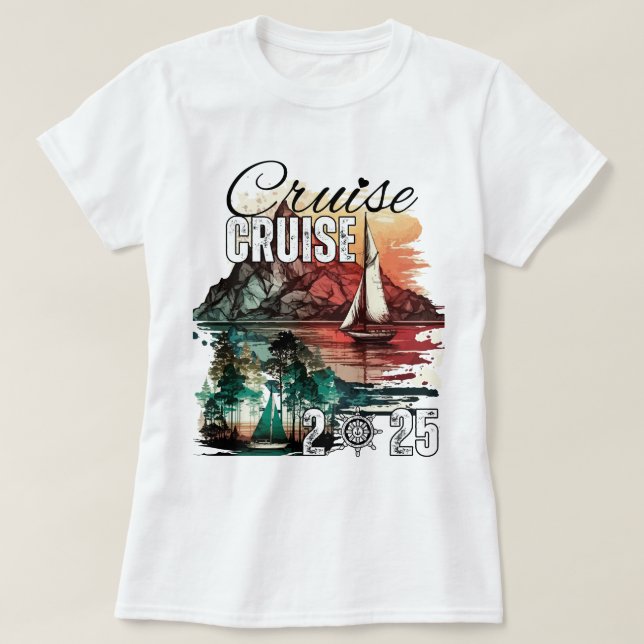 Cruise Squad 2025 Family Vacation T-Shirt (Design Front)
