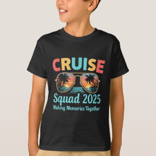 Cruise Squad 2025 Family Vacation Trip Summer Memo T-Shirt